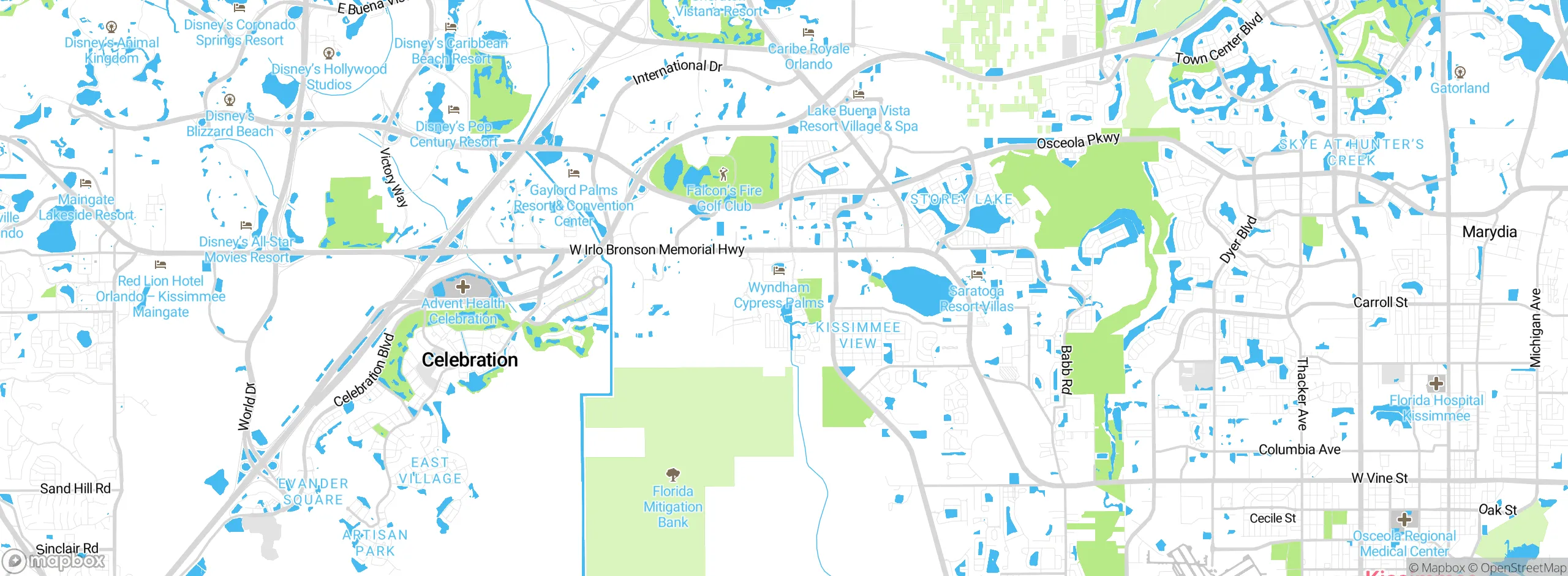 Map showing approximate location