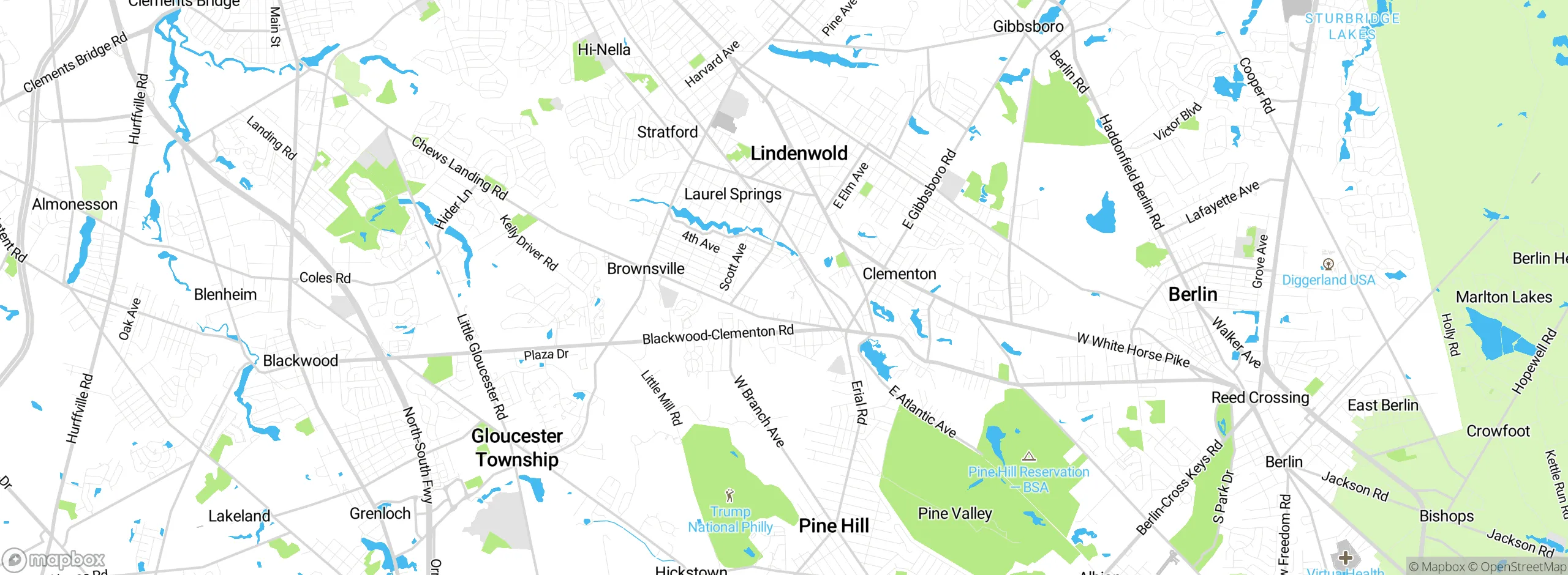 Map showing approximate location