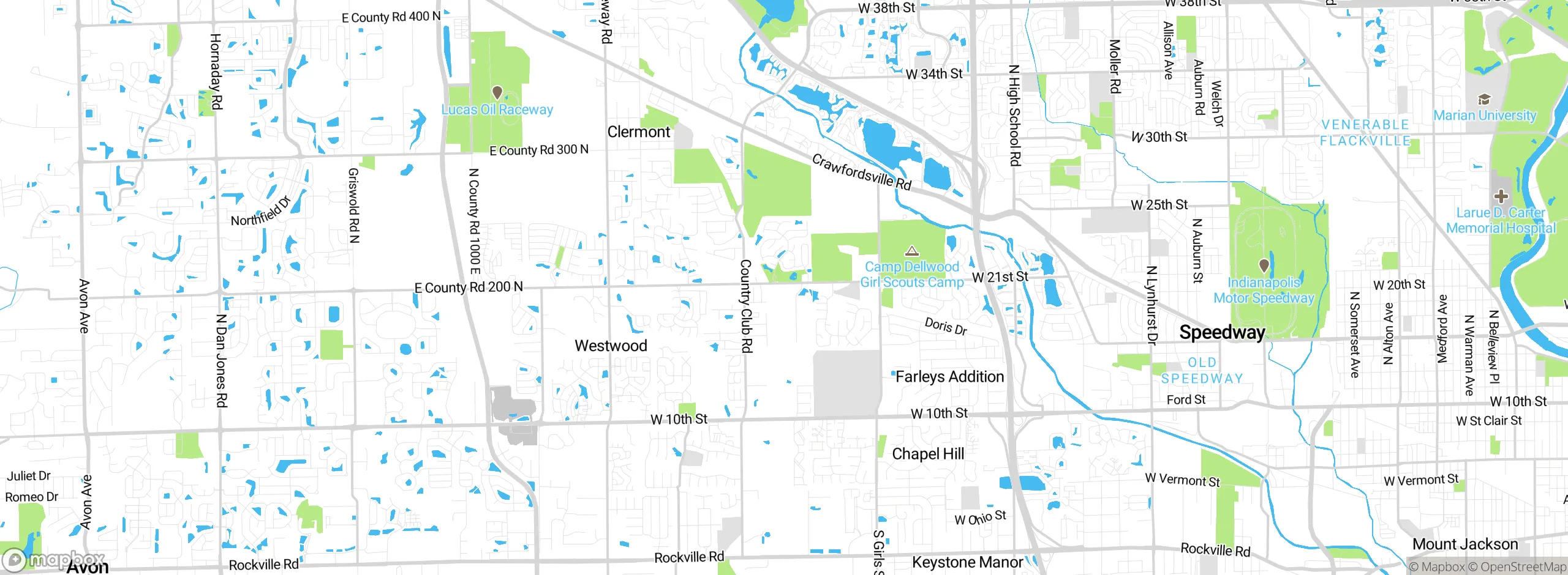 Map showing approximate location
