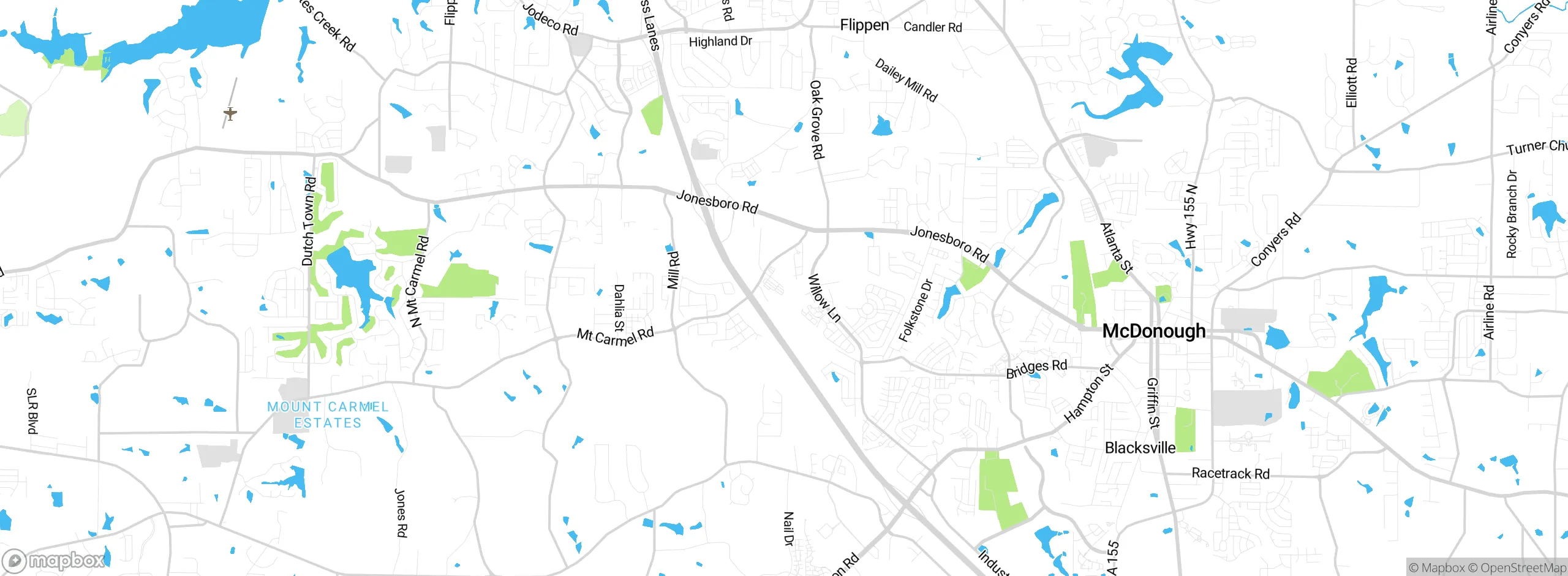 Map showing approximate location