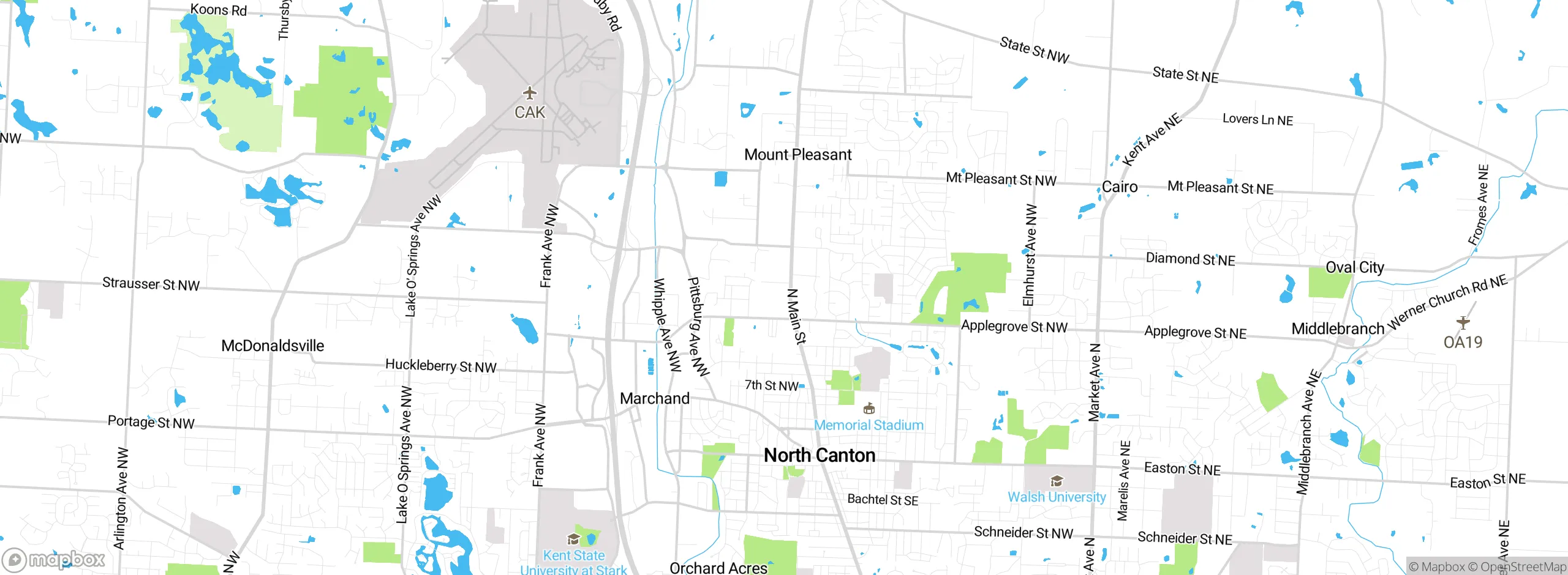 Map showing approximate location