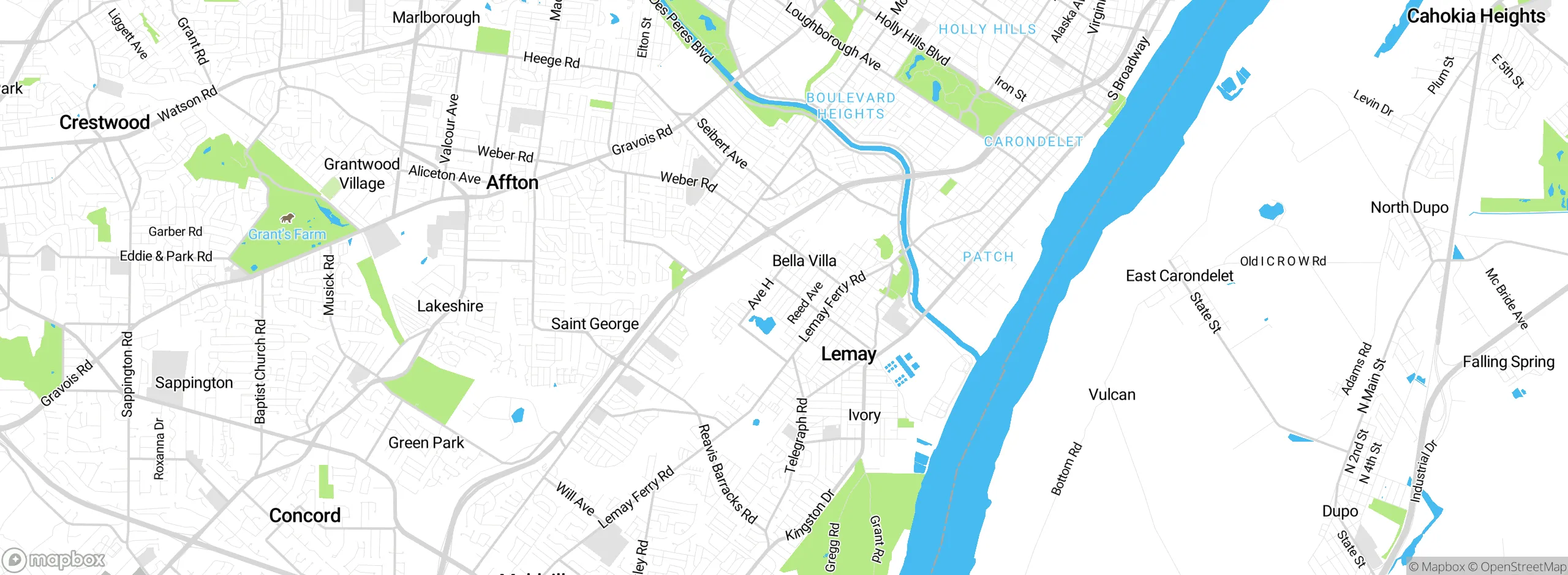 Map showing approximate location