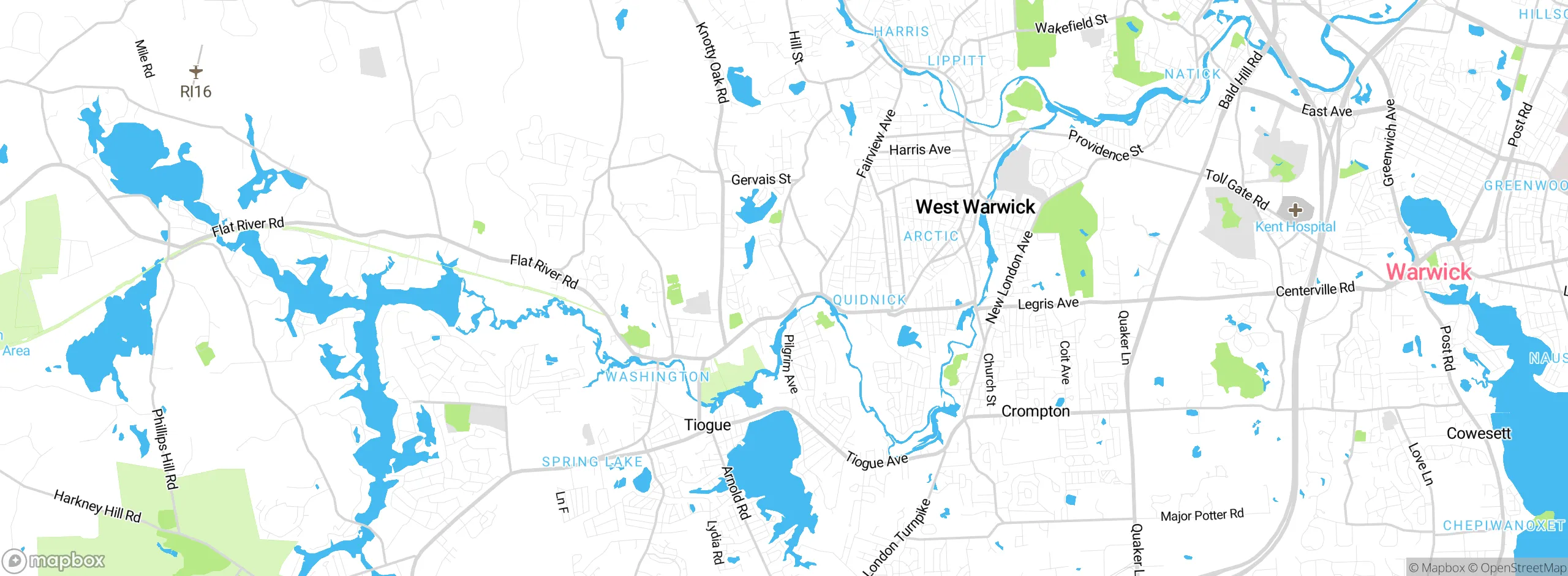 Map showing approximate location