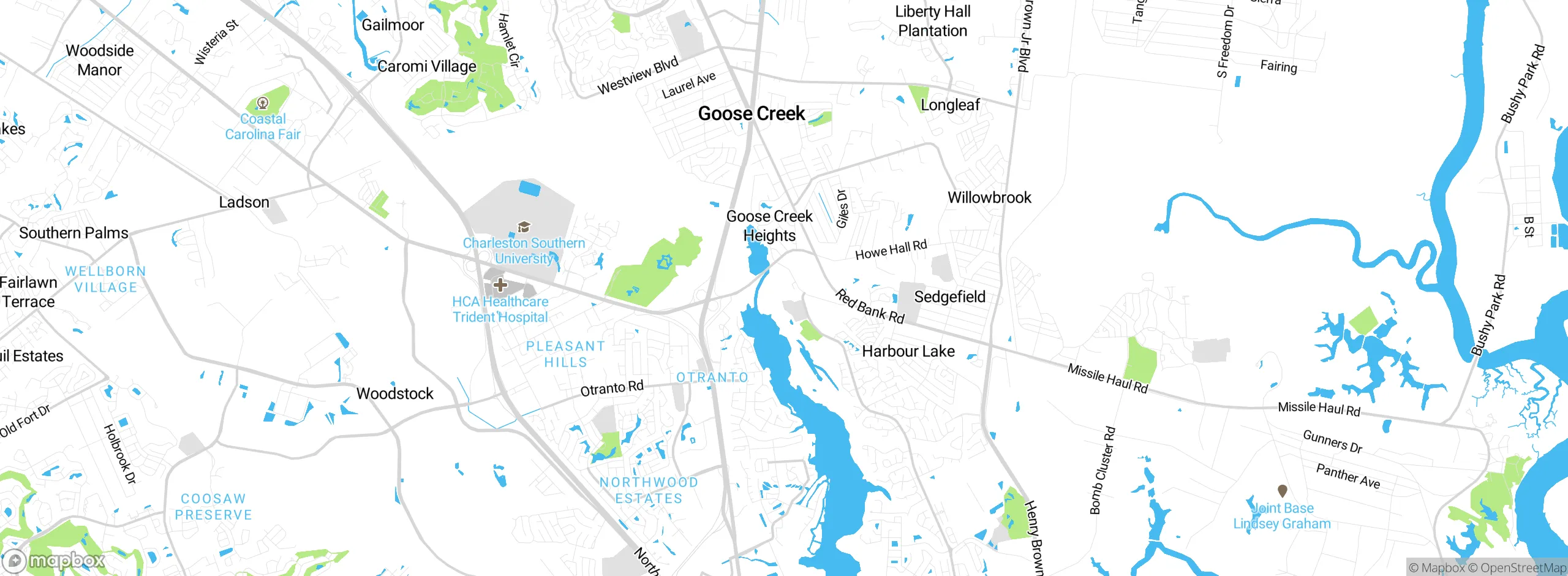 Map showing approximate location