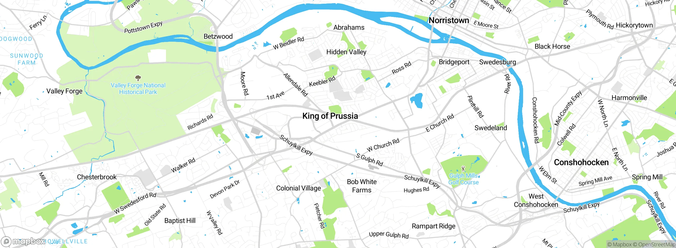 Map showing approximate location