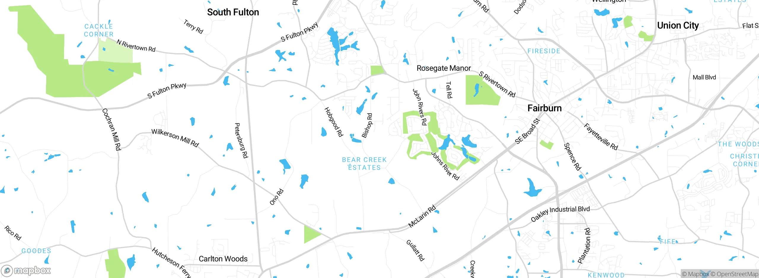 Map showing approximate location