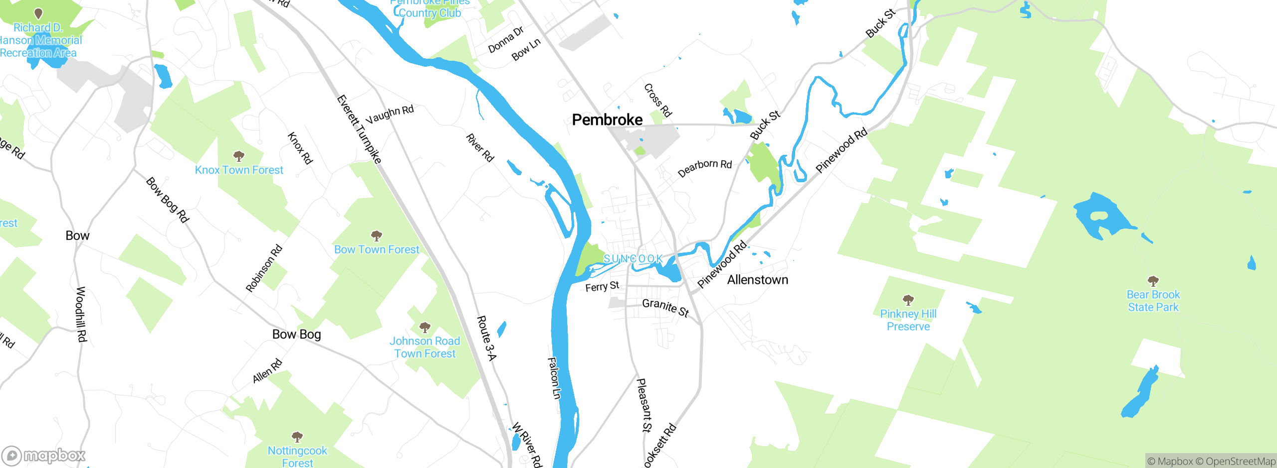 Map showing approximate location