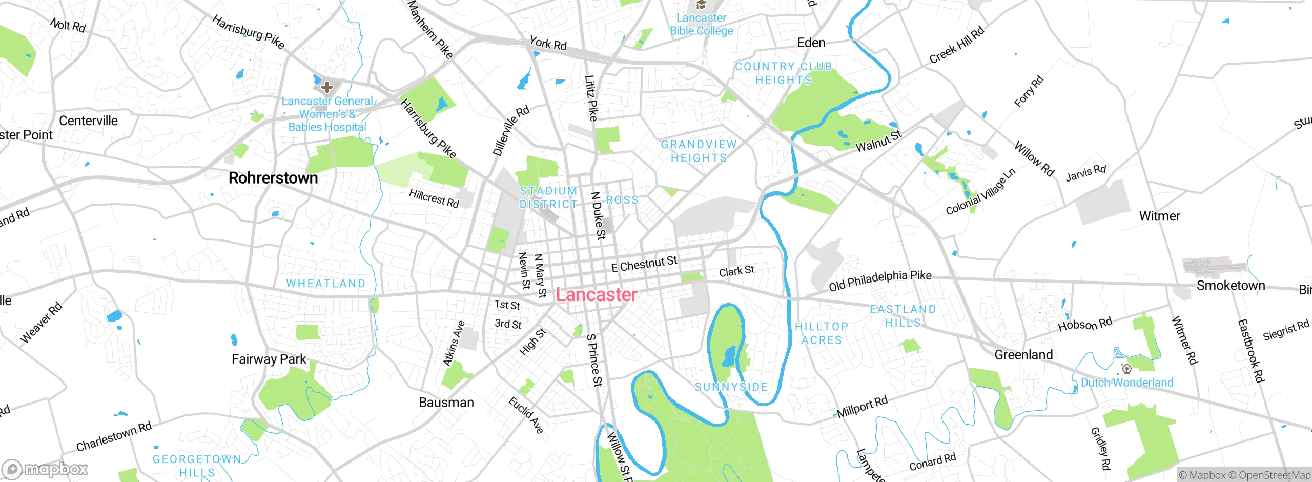 Map showing approximate location
