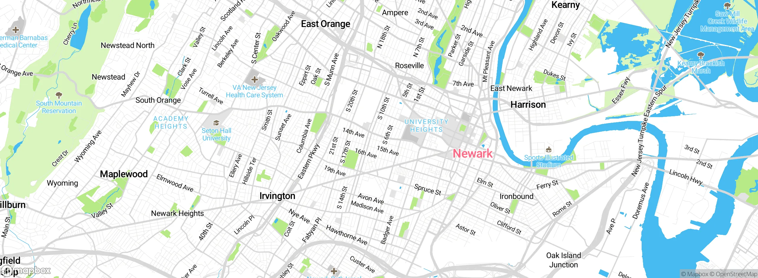 Map showing approximate location