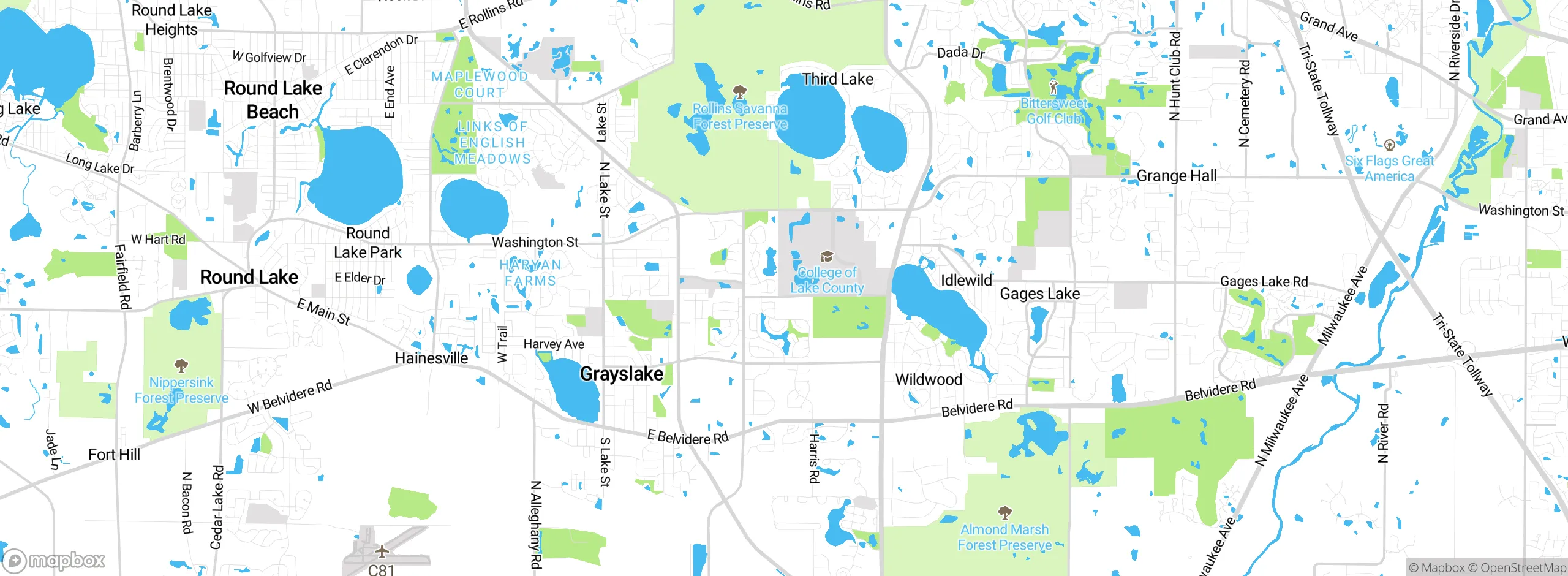 Map showing approximate location