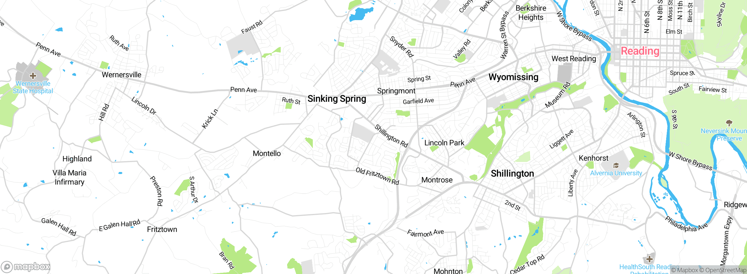 Map showing approximate location