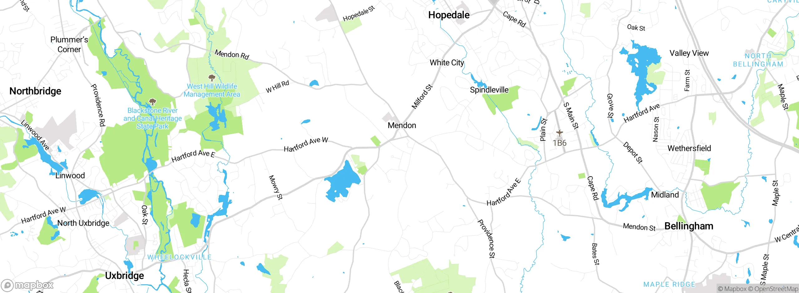 Map showing approximate location