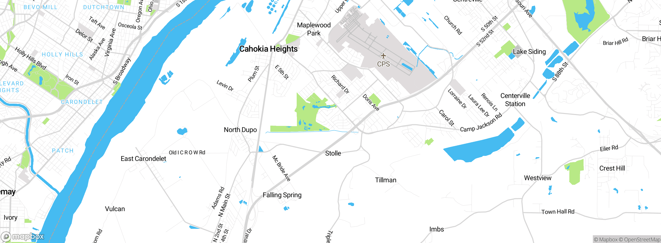 Map showing approximate location