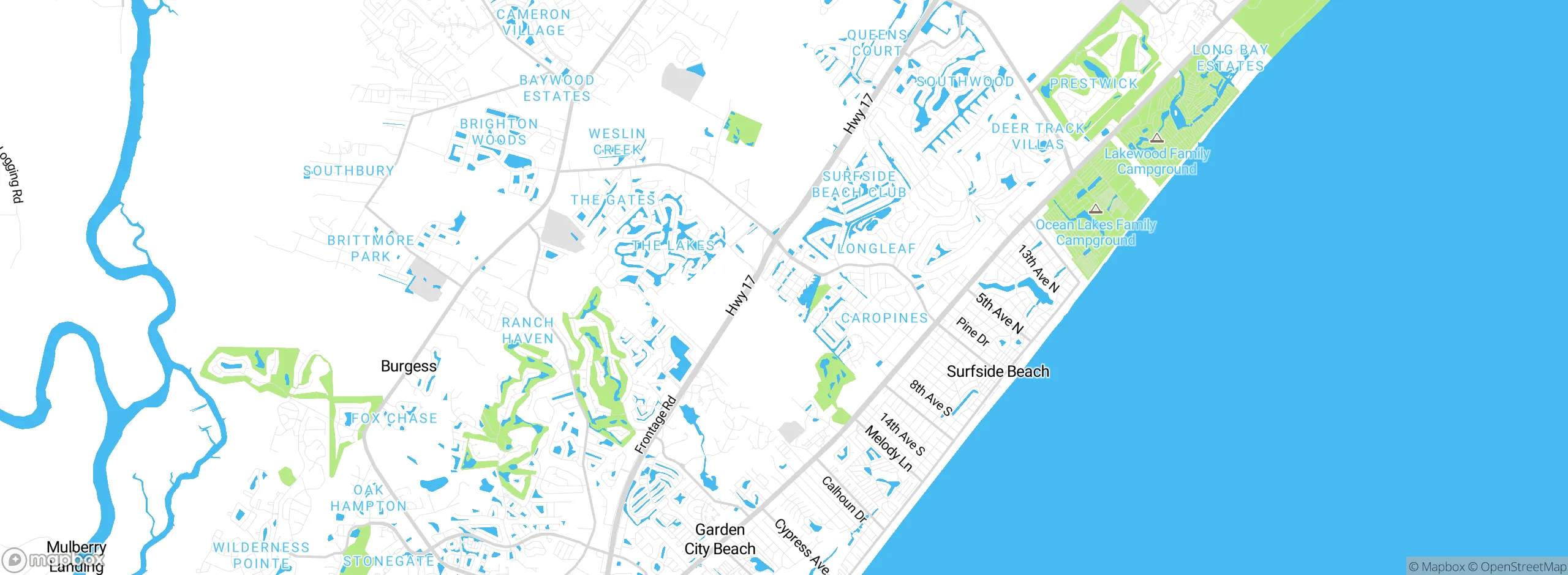 Map showing approximate location