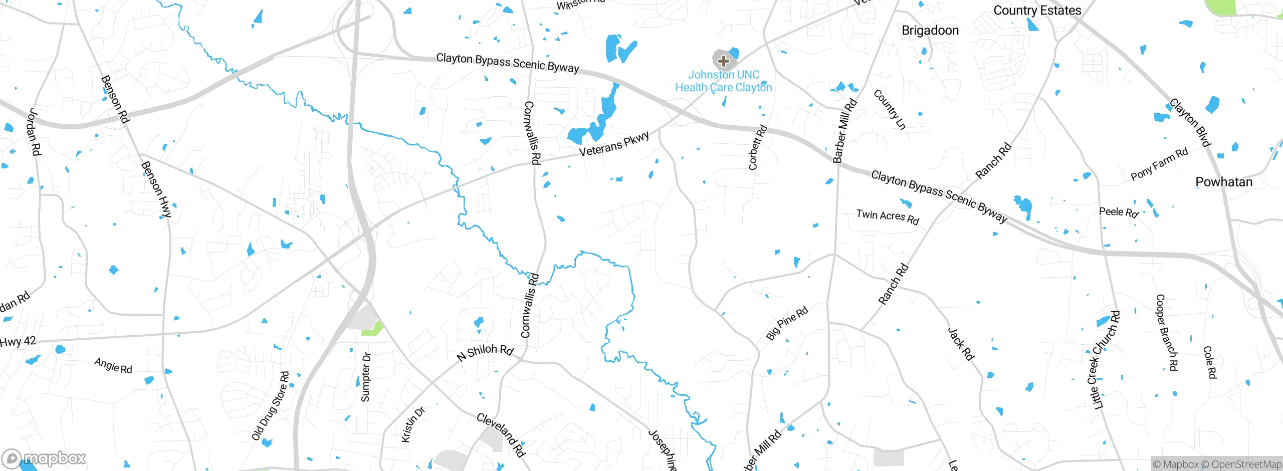 Map showing approximate location