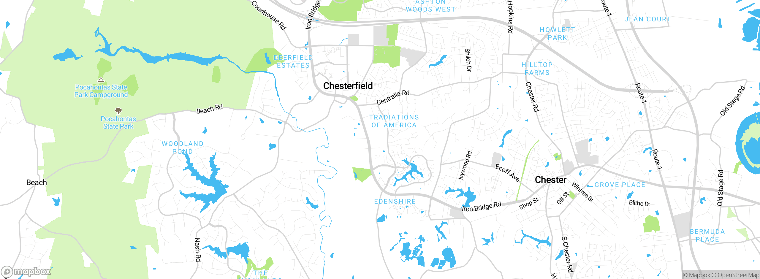 Map showing approximate location