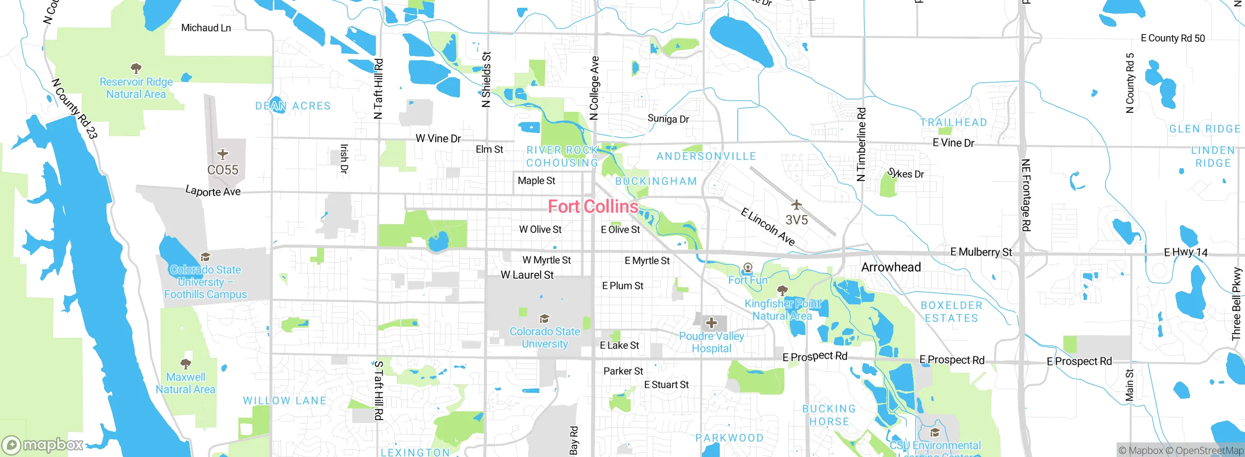 Map showing approximate location