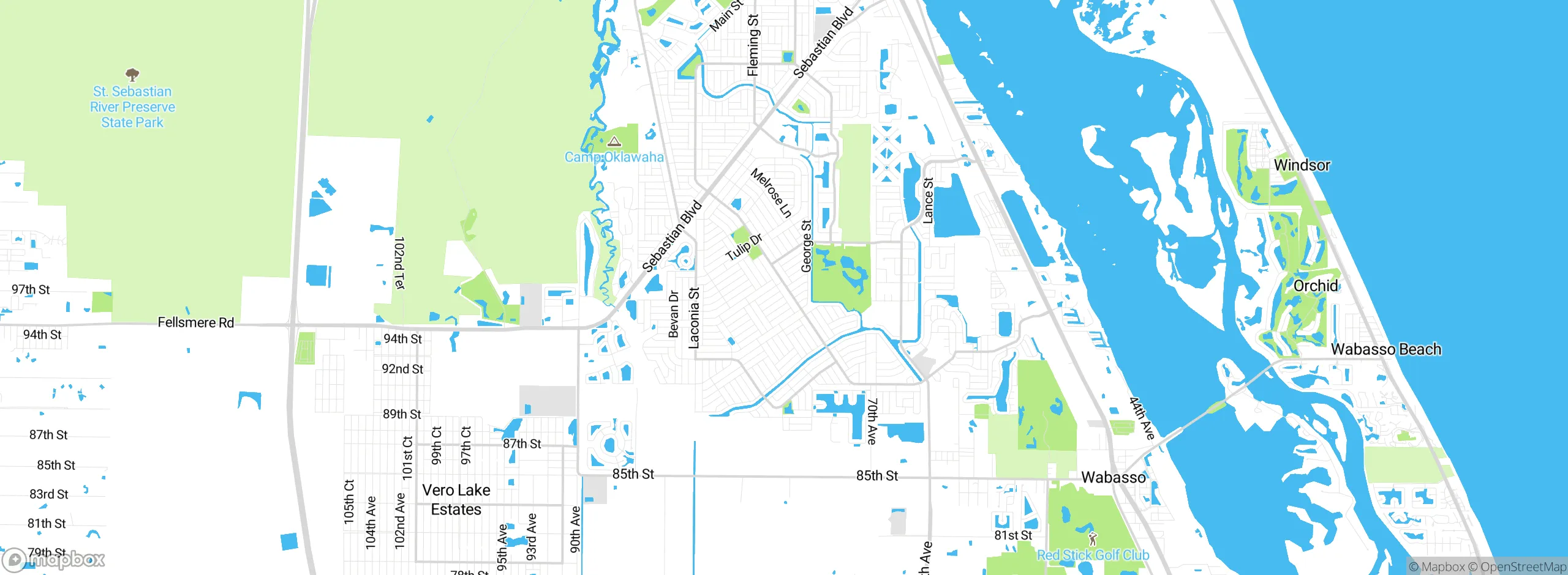 Map showing approximate location