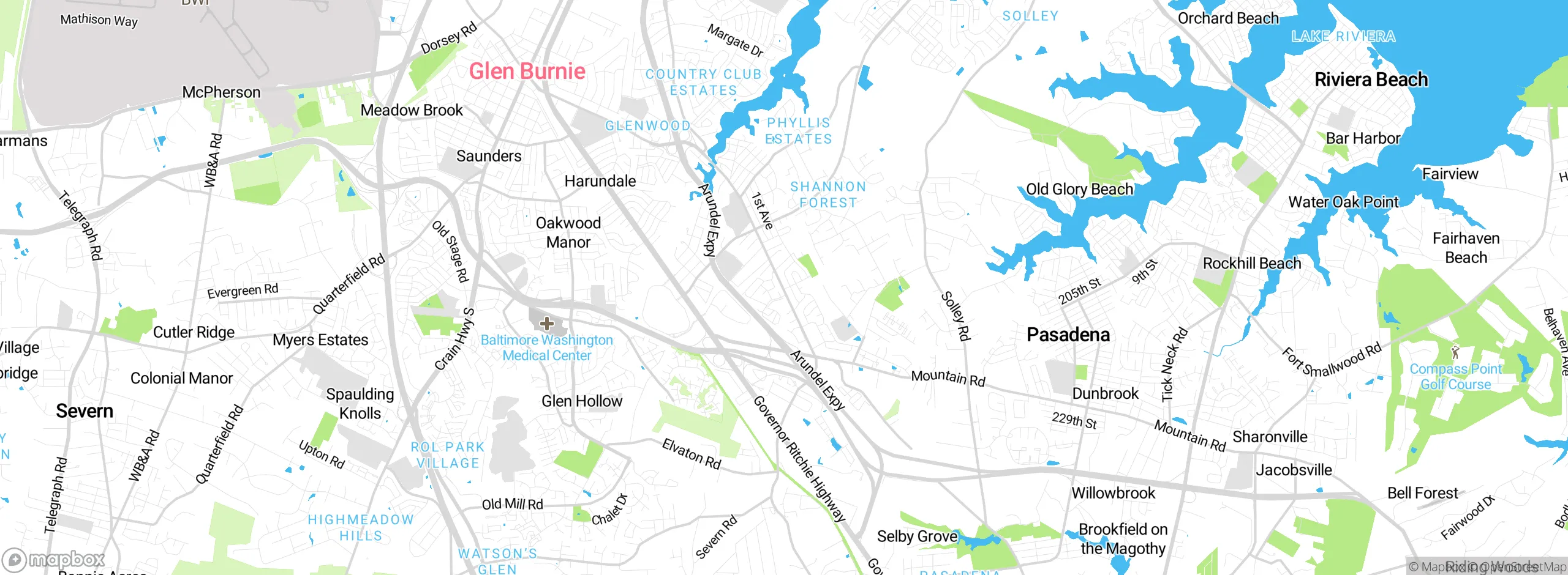 Map showing approximate location