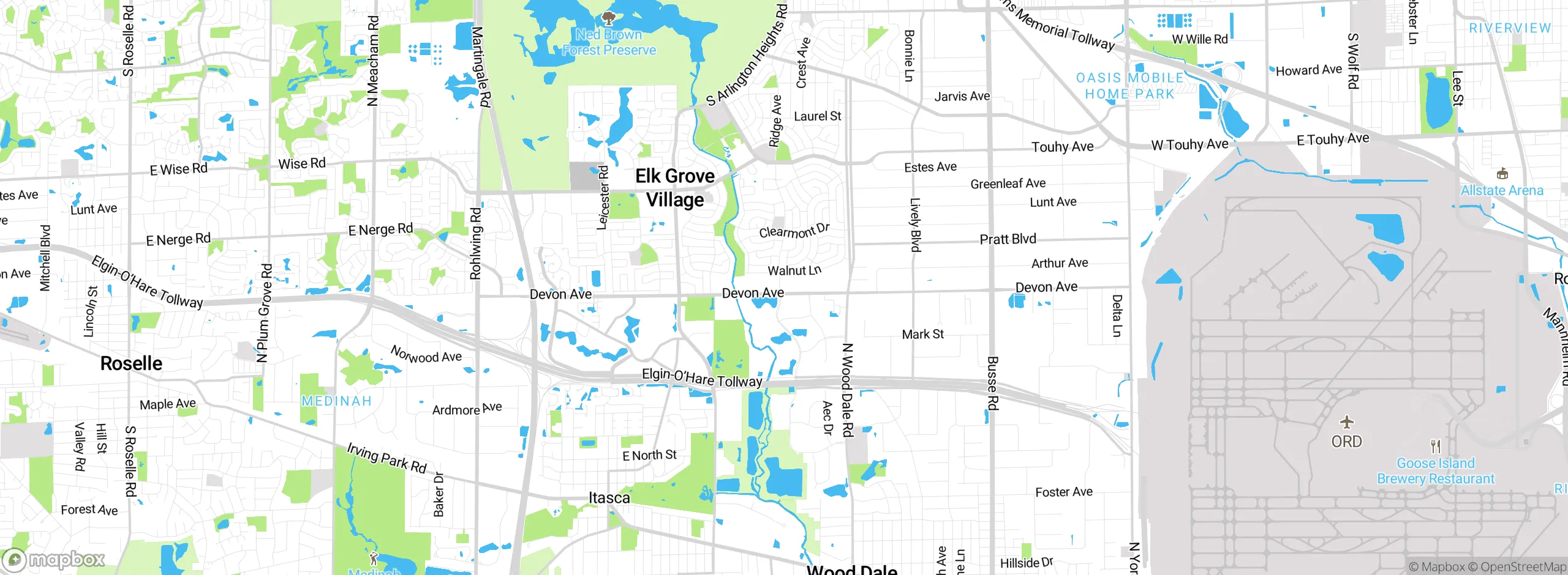 Map showing approximate location