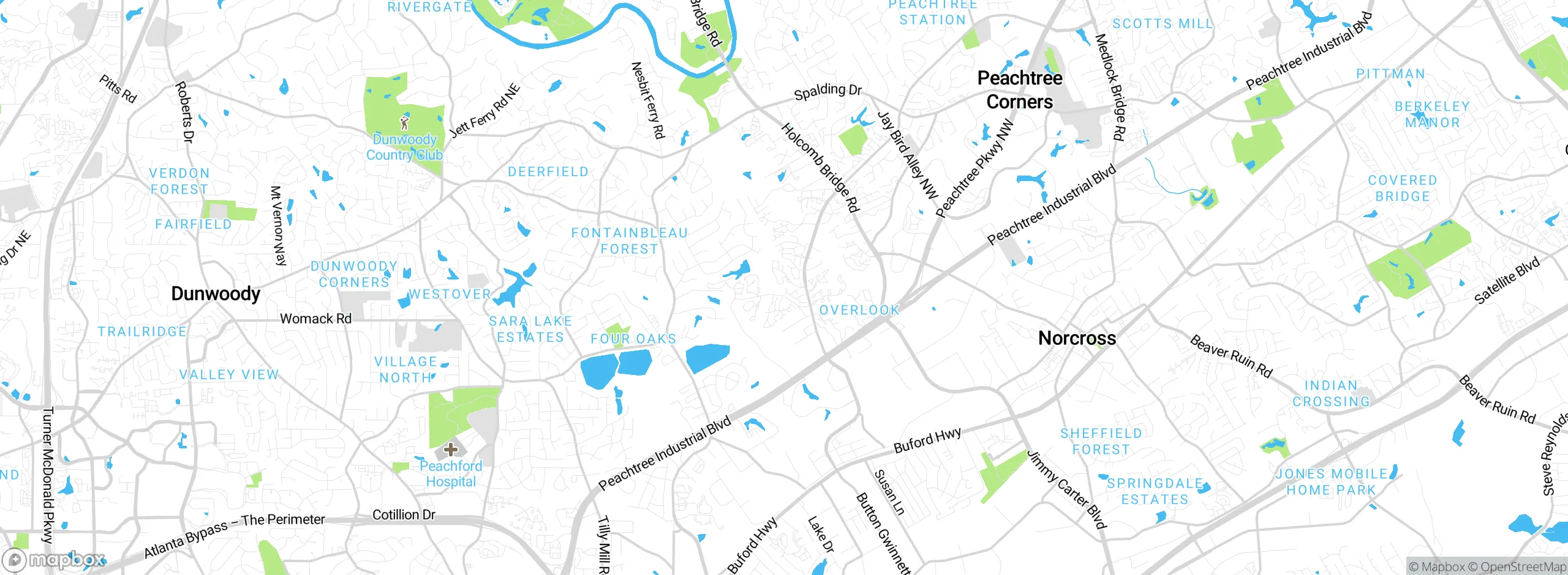 Map showing approximate location