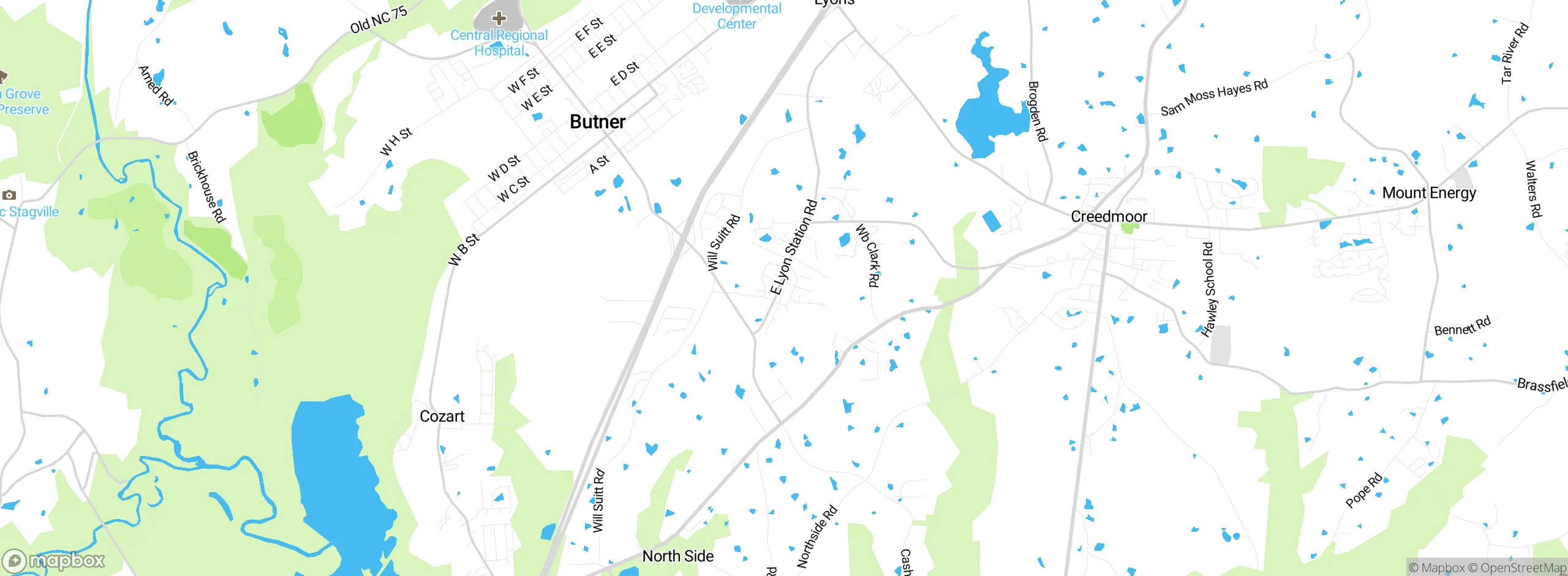 Map showing approximate location