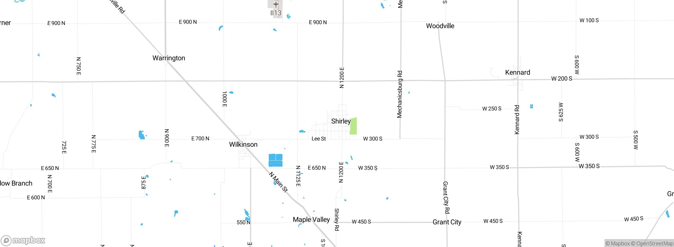Map showing approximate location