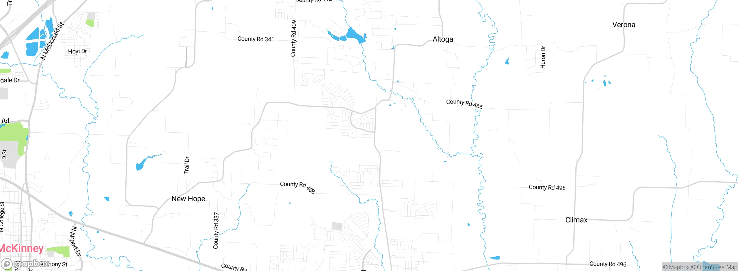 Map showing approximate location