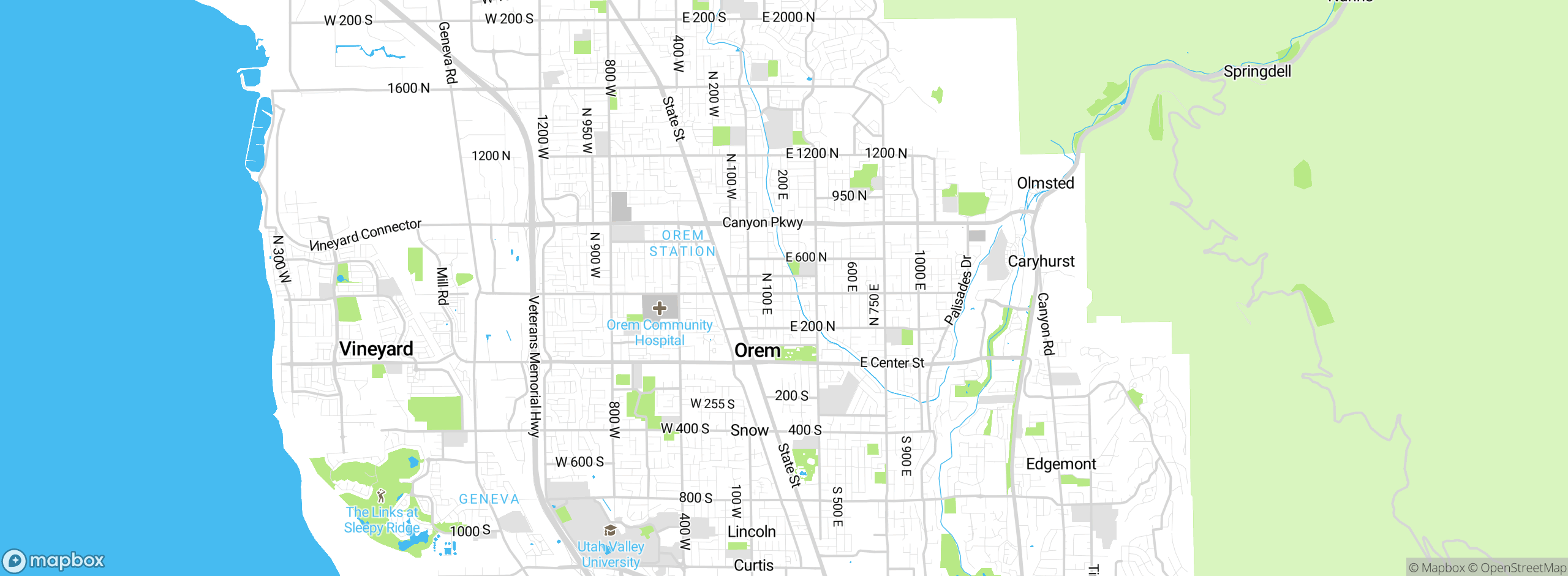 Map showing approximate location