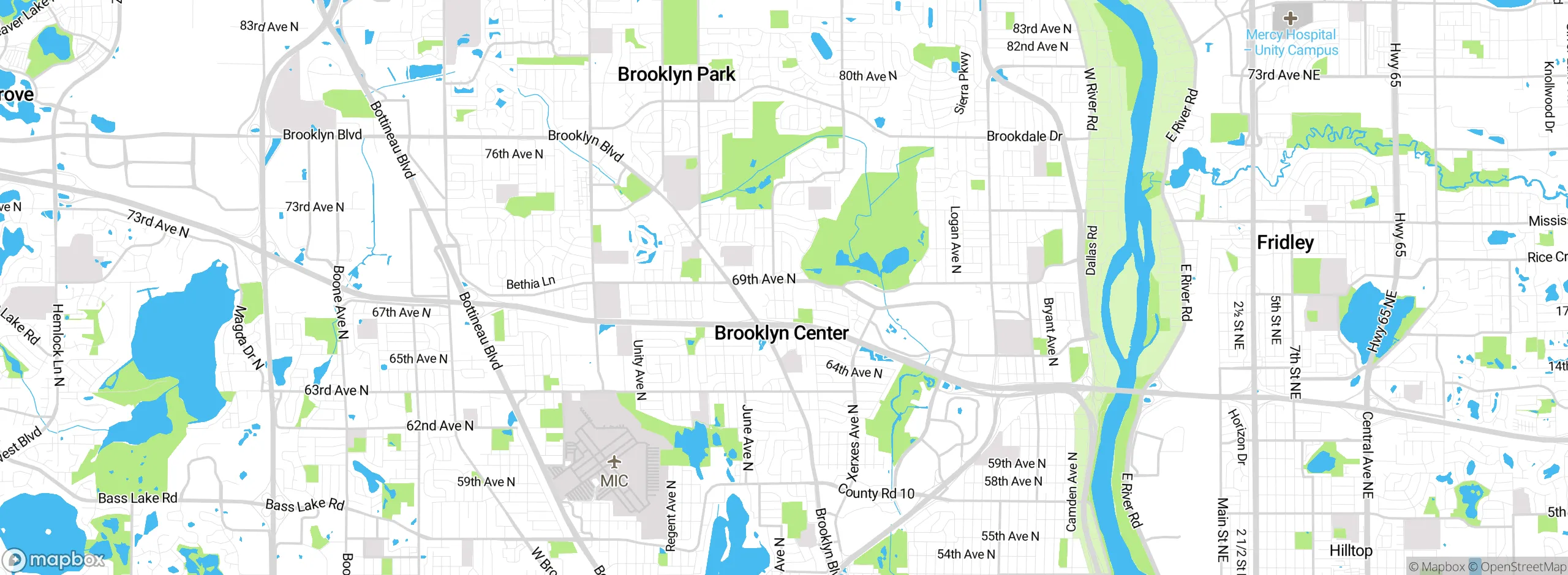 Map showing approximate location