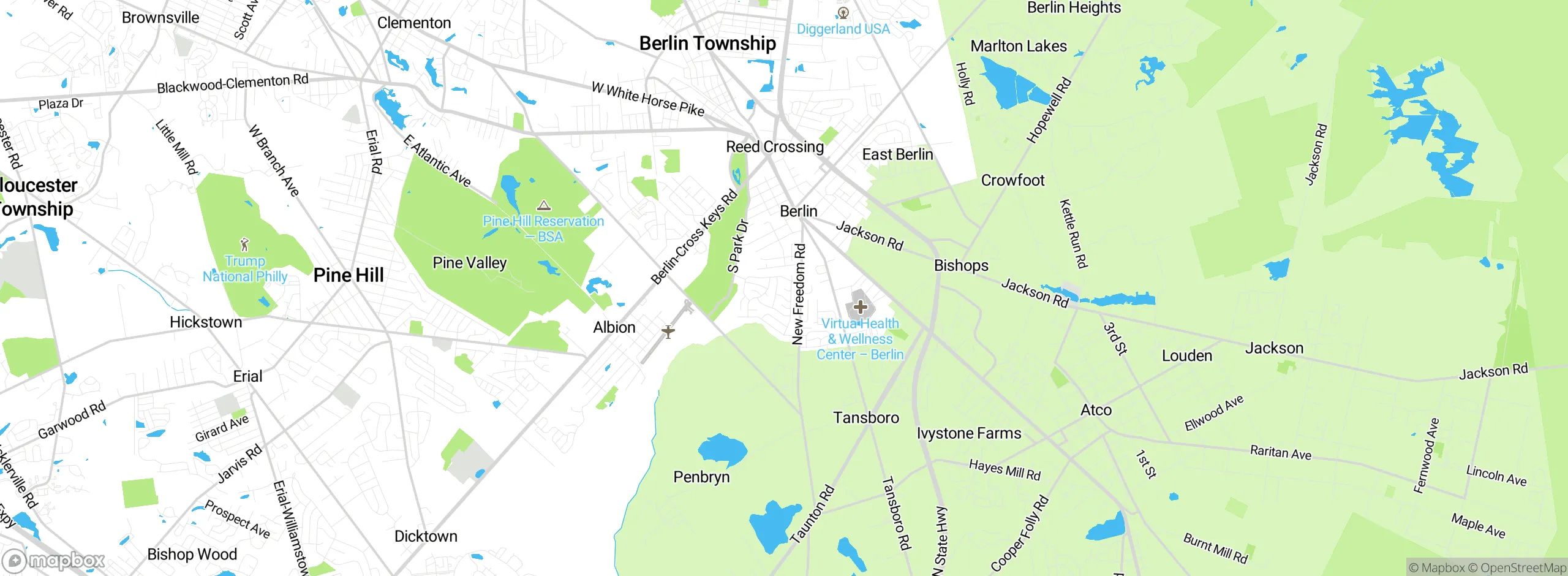 Map showing approximate location