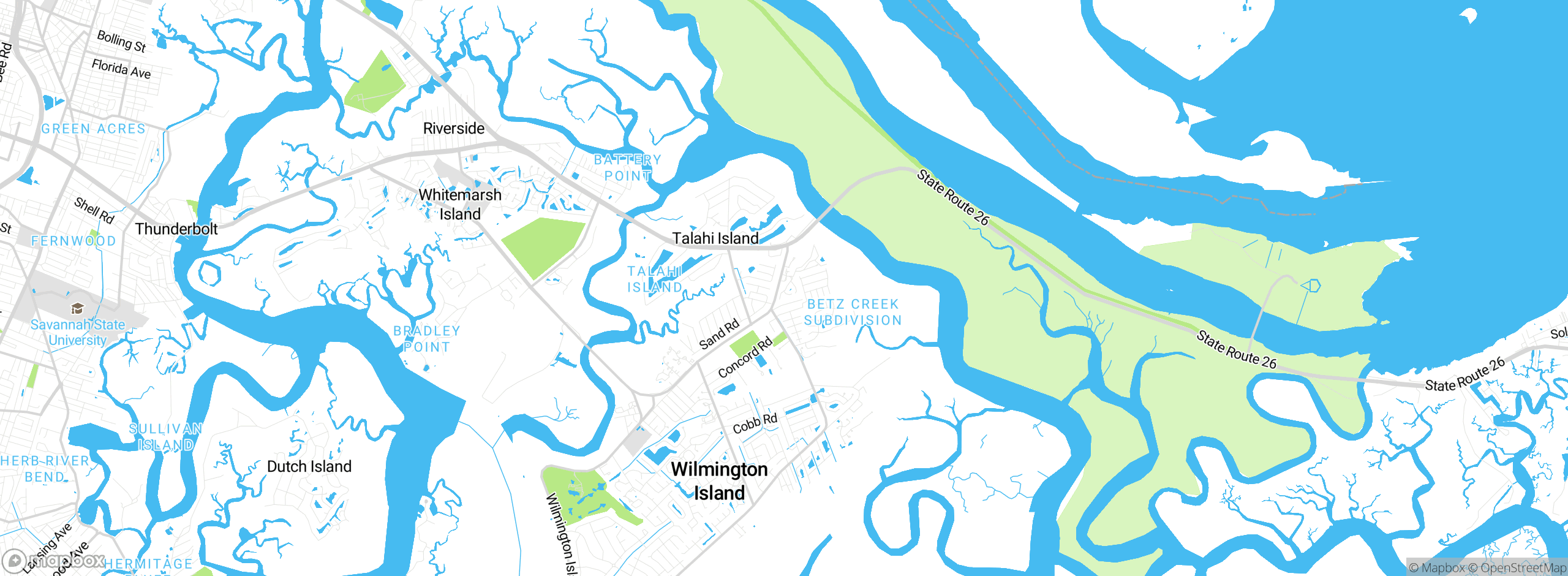 Map showing approximate location