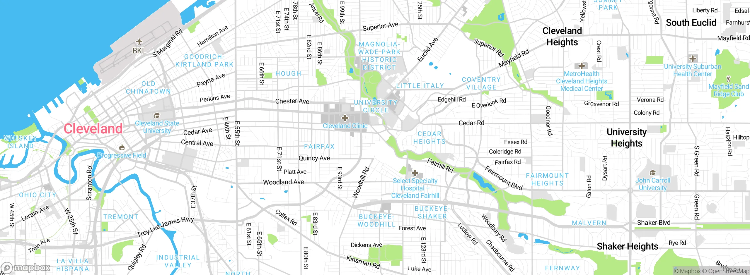 Map showing approximate location