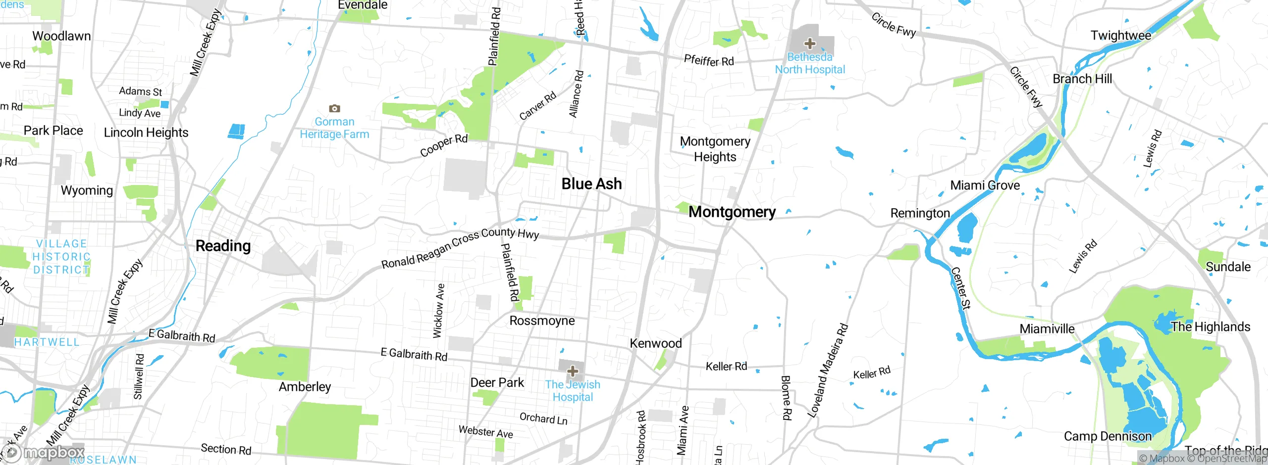 Map showing approximate location