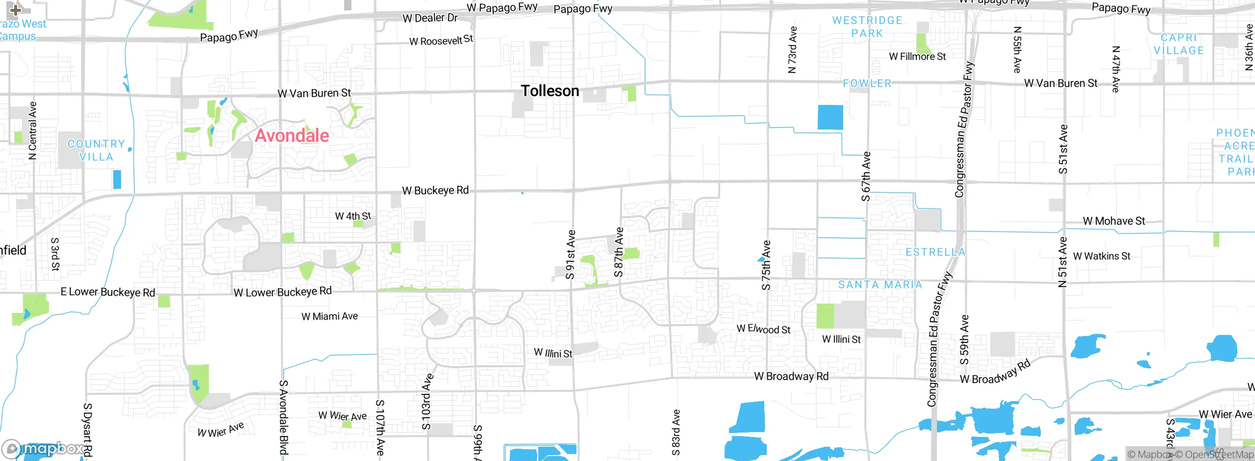 Map showing approximate location