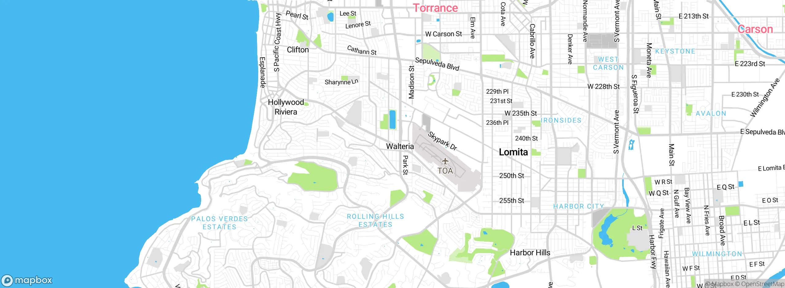 Map showing approximate location