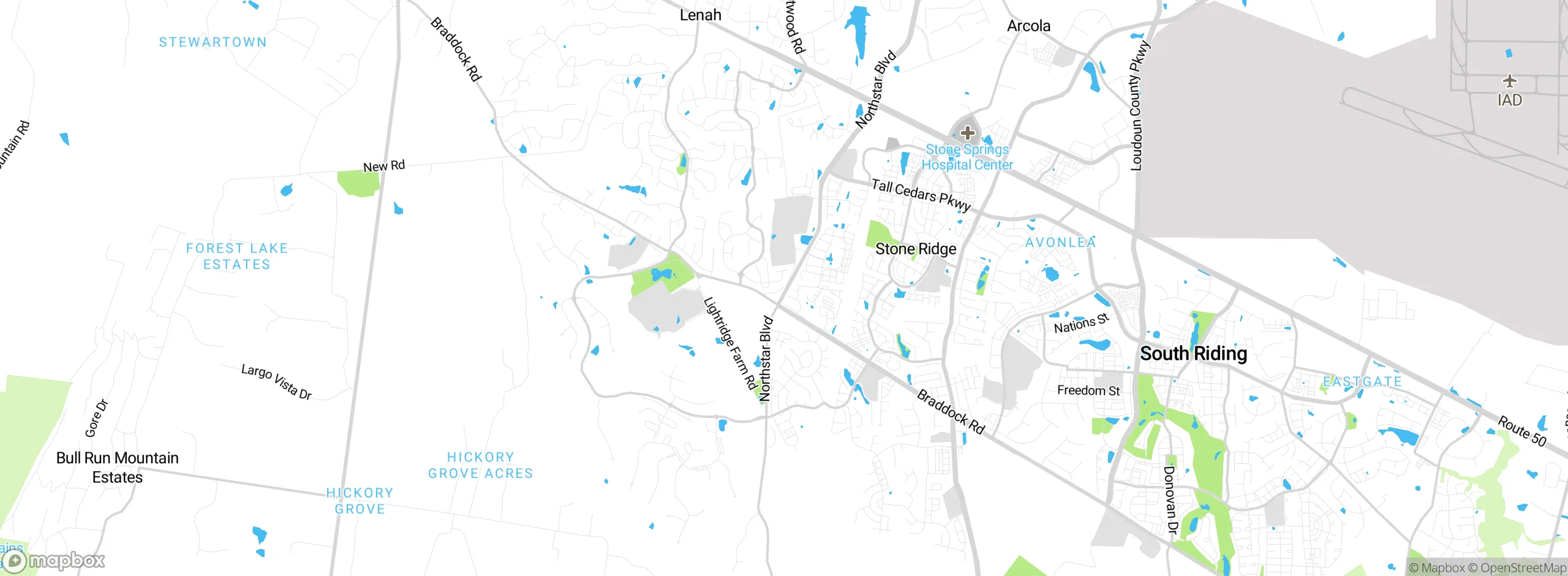Map showing approximate location