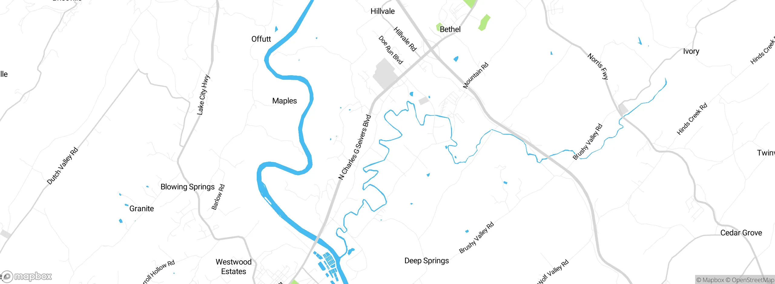 Map showing approximate location