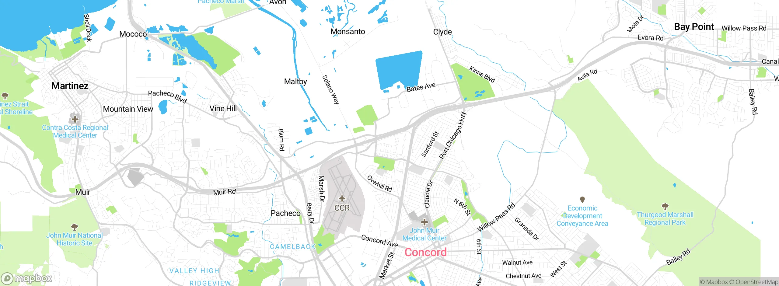 Map showing approximate location