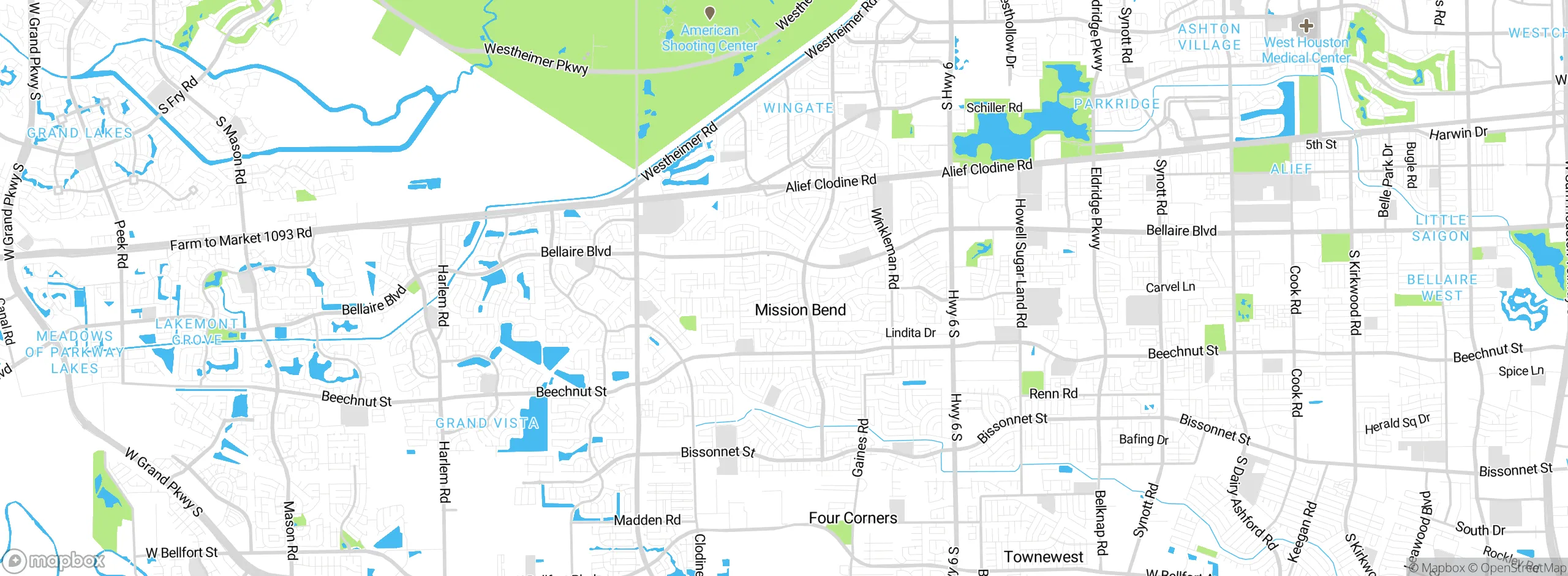 Map showing approximate location