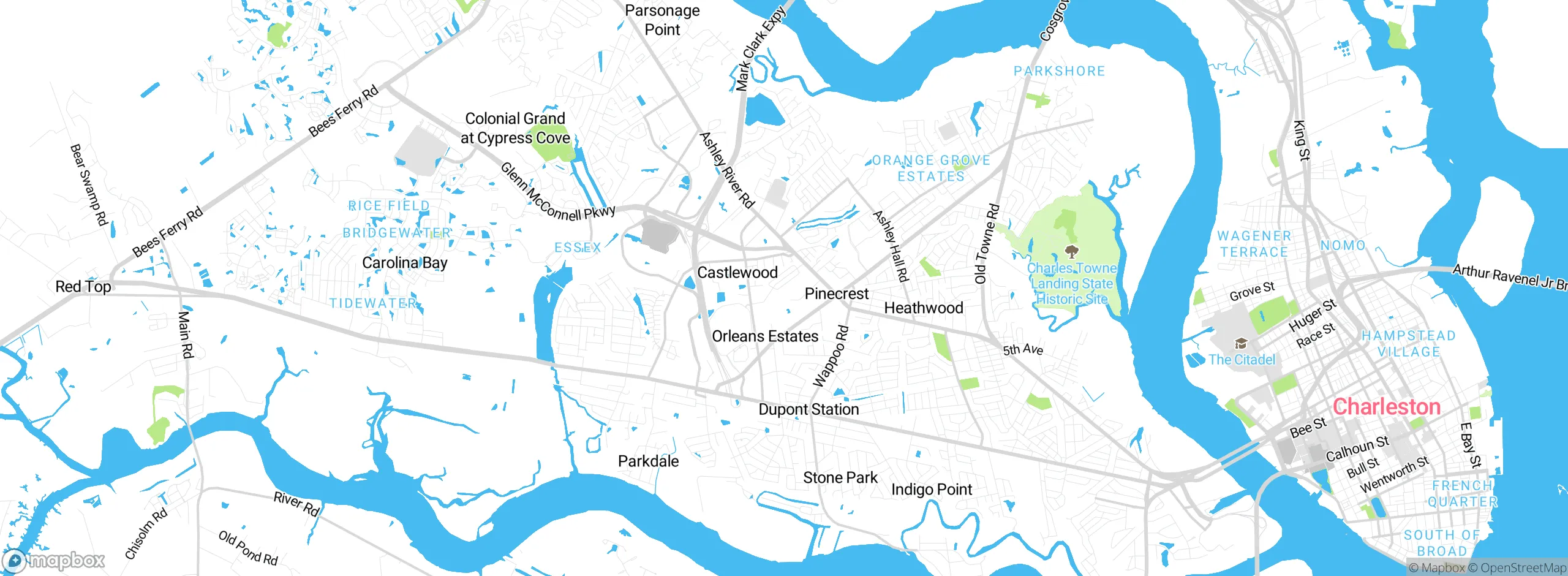 Map showing approximate location