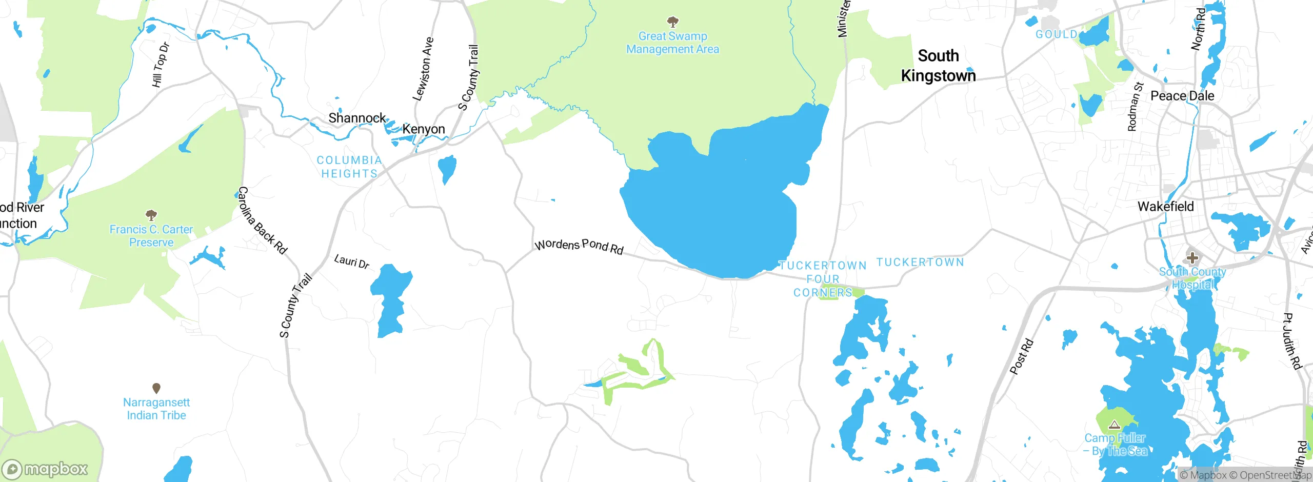 Map showing approximate location