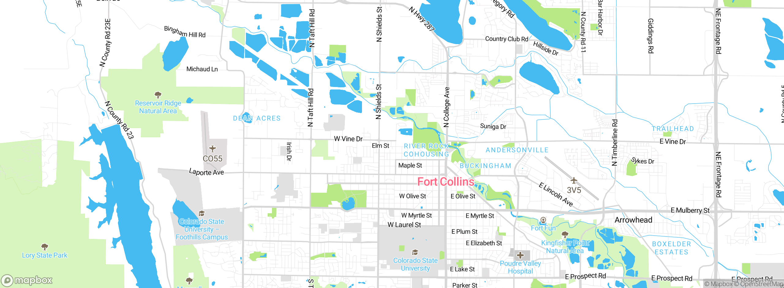 Map showing approximate location