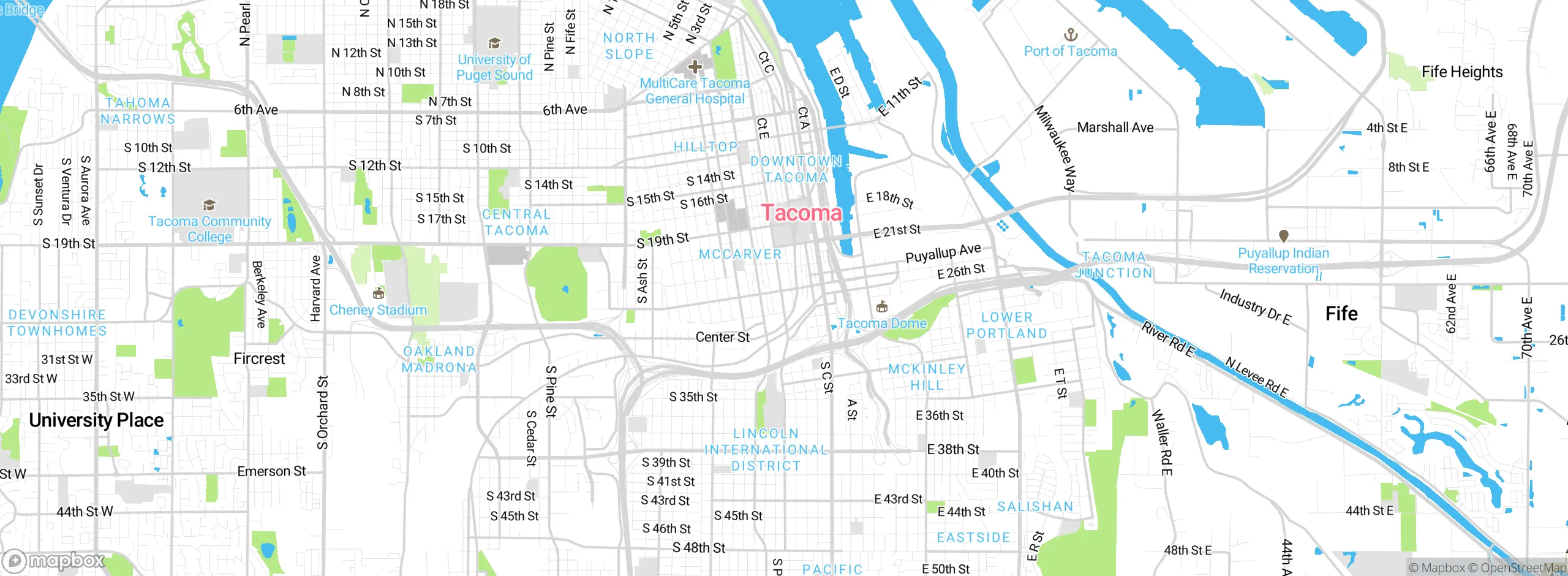Map showing approximate location
