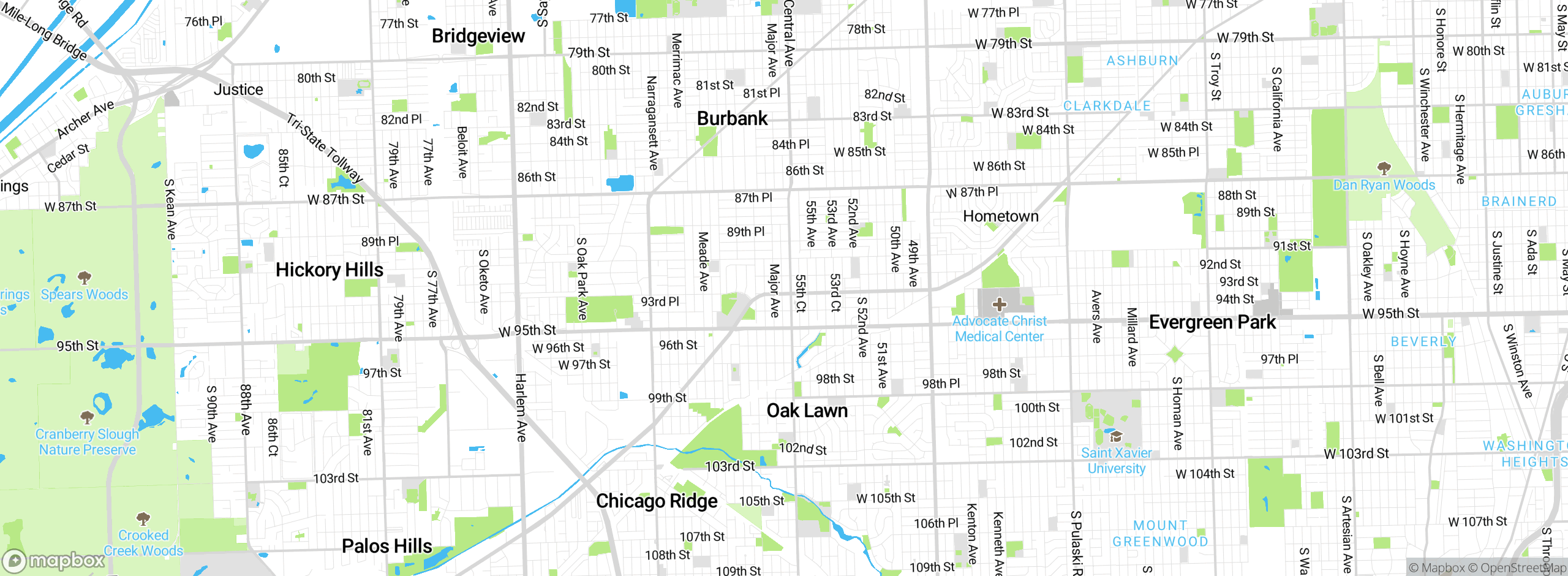 Map showing approximate location