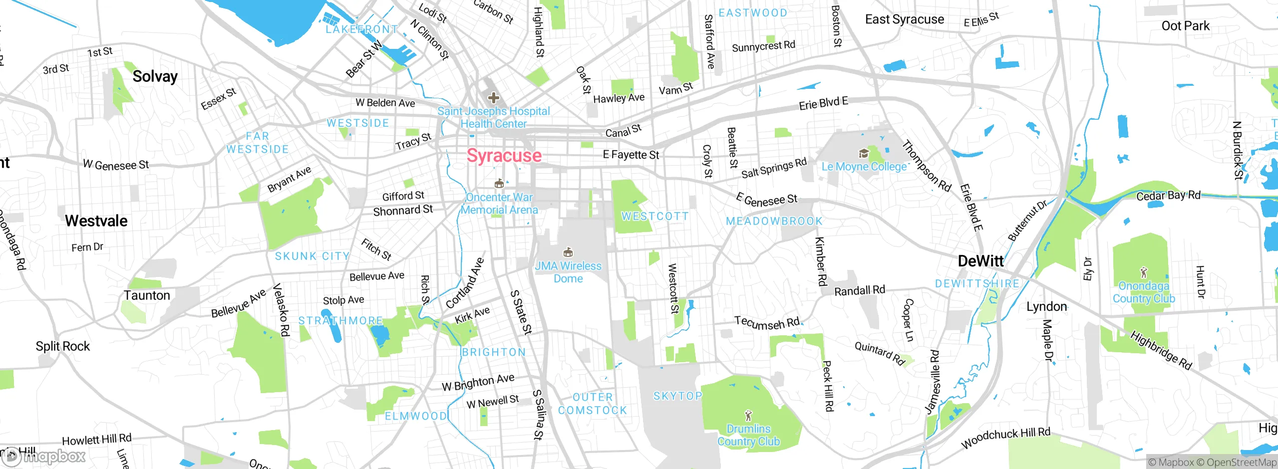 Map showing approximate location