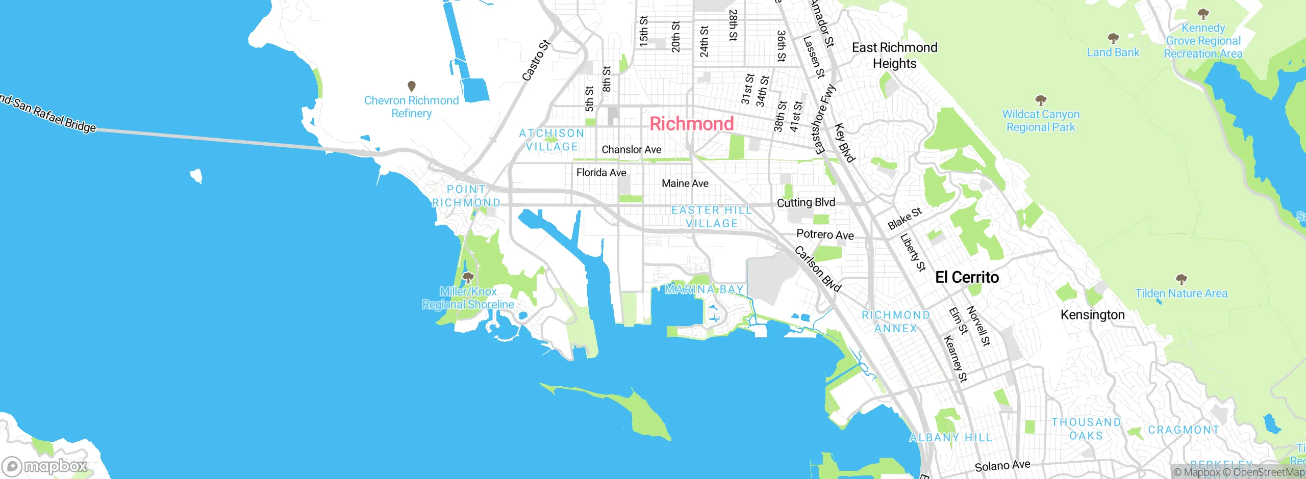 Map showing approximate location